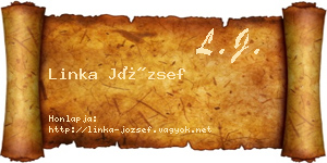 Linka József névjegykártya