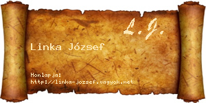 Linka József névjegykártya